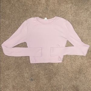 Garage Long Sleeve Crop Top